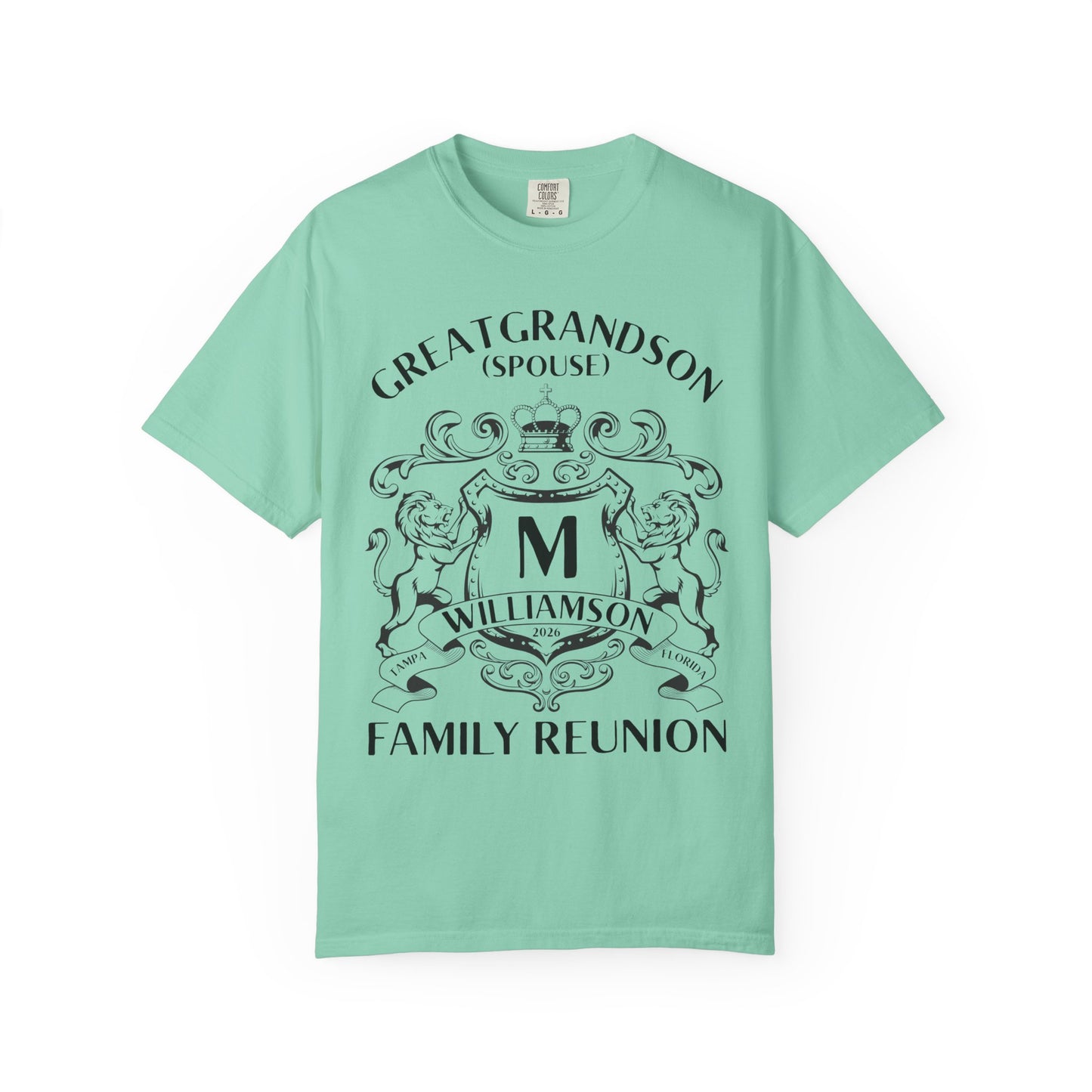 Personalized Family Reunion Crest T-Shirt