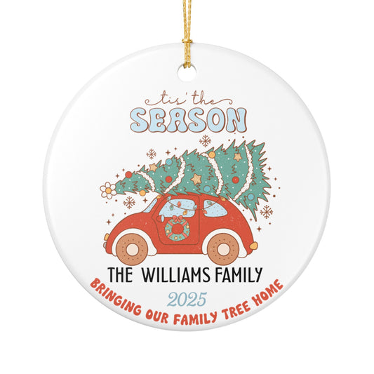 Personalized Family Tree Christmas Ornament