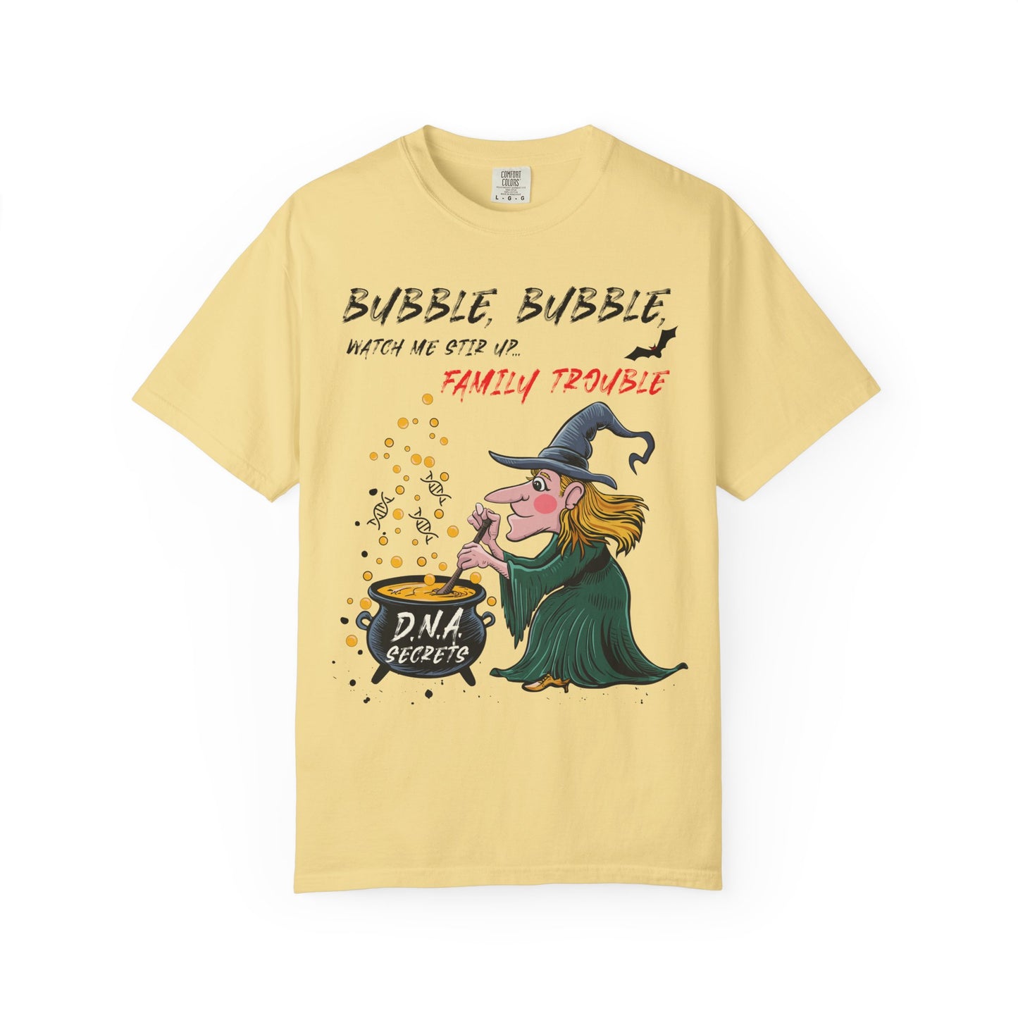 Funny DNA Genealogy T-Shirt Bubble Trouble