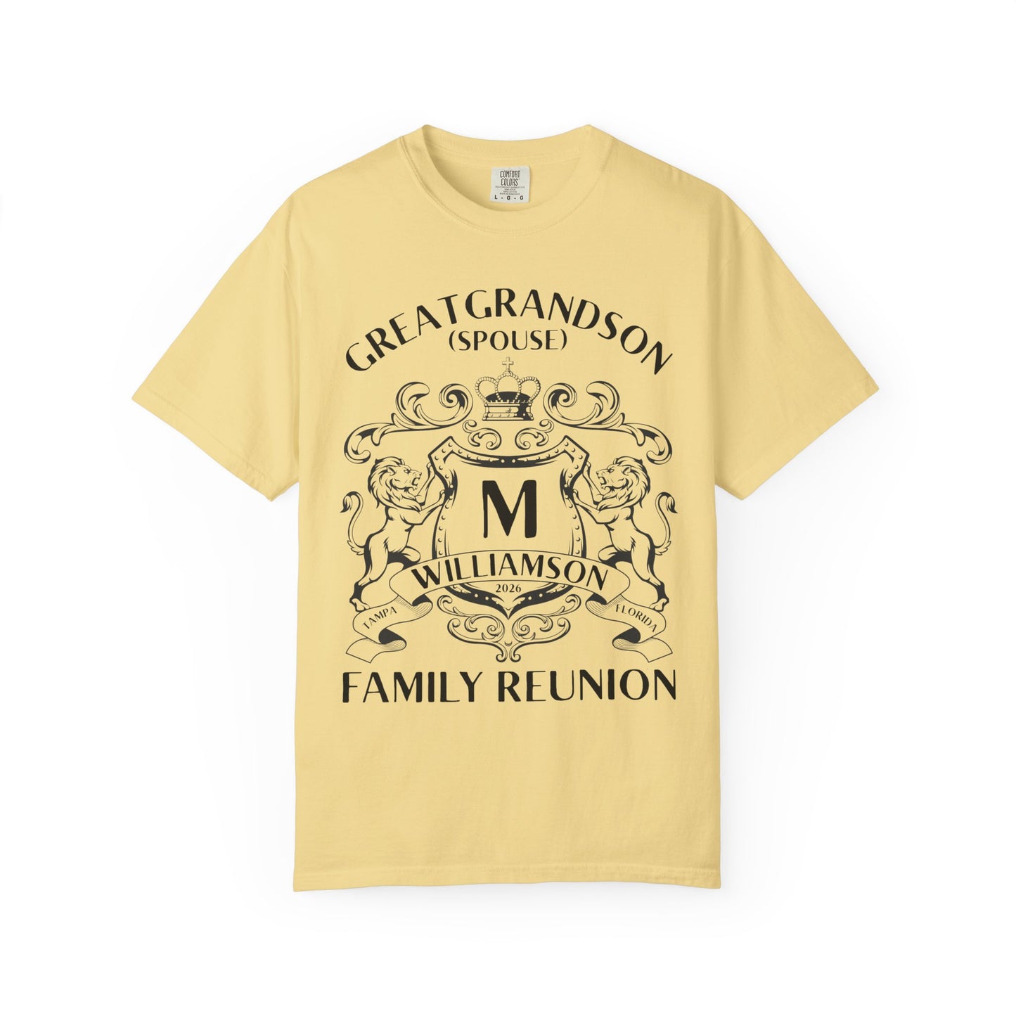 Personalized Family Reunion Crest T-Shirt