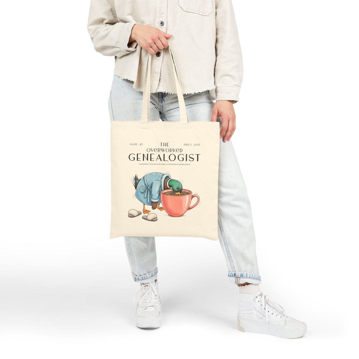 The Overworked Genealogist Tote Bag