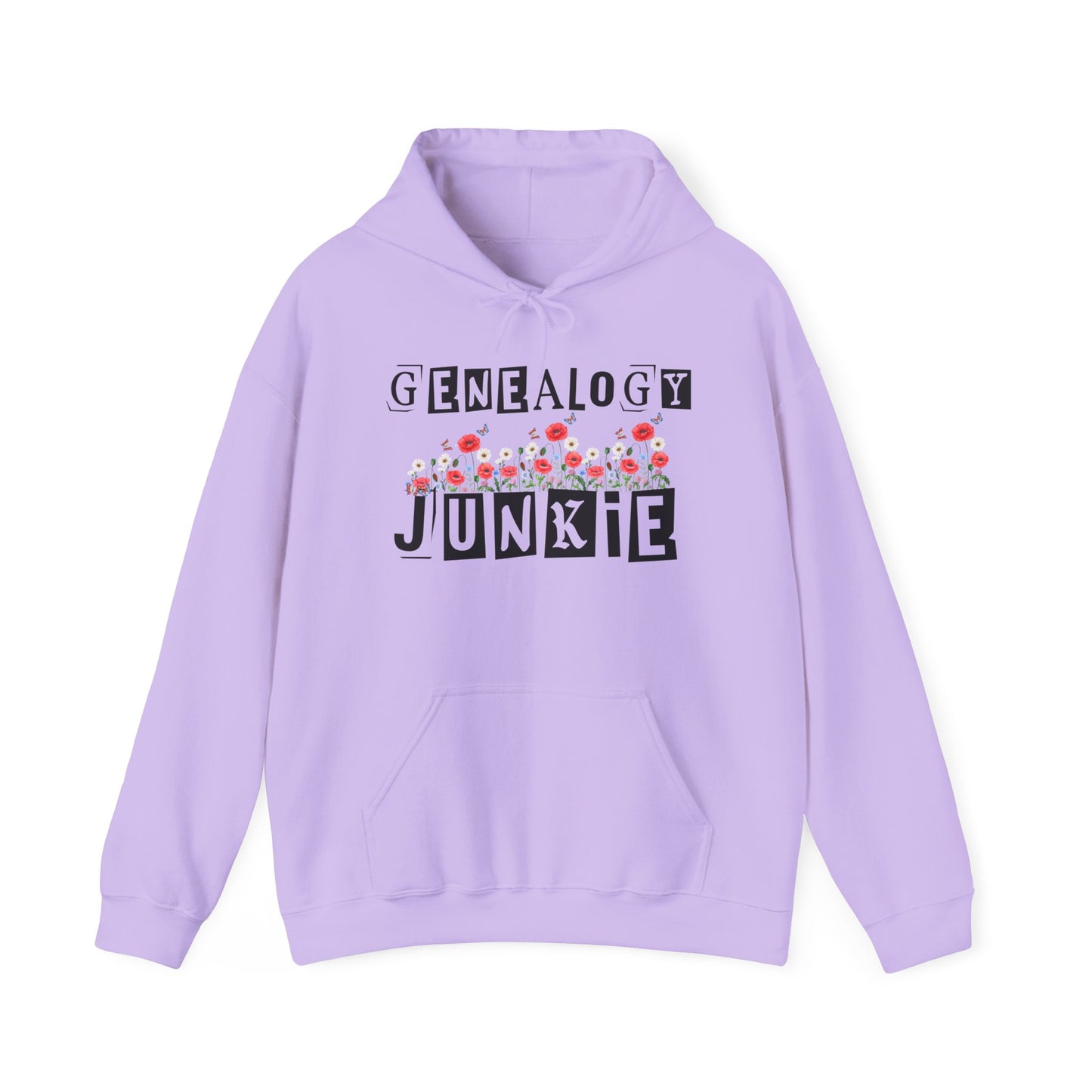 Genealogy Junkie Floral Hoodie