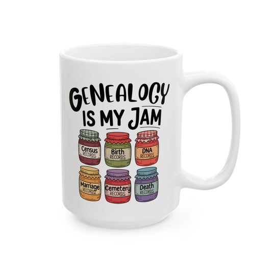 Genealogy Is My Jam Mug
