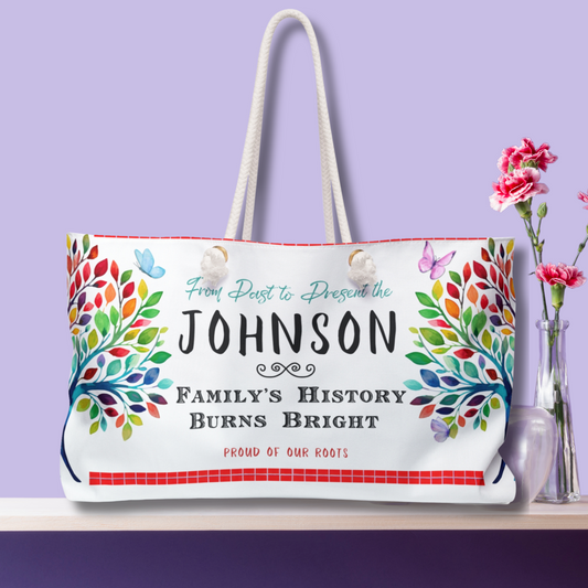 Personalized Family Reunion Weekender Bag