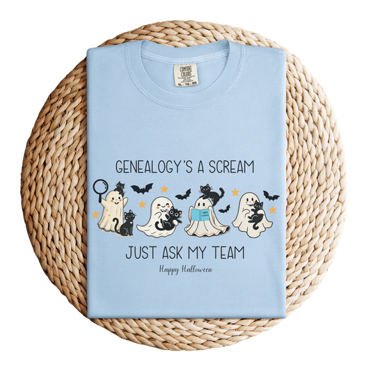 Genealogy is a Scream Halloween Shirt