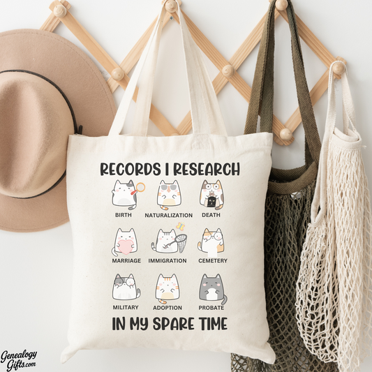 Records I Search Funny Tote Bag Gift for Researcher