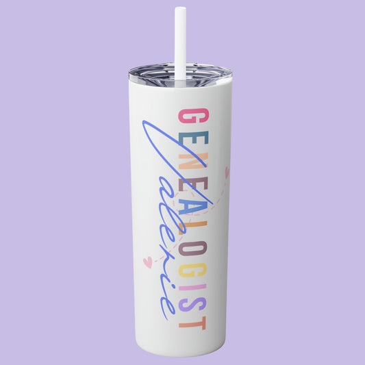 Personalized Genealogy Tumbler Gift for Family Historian