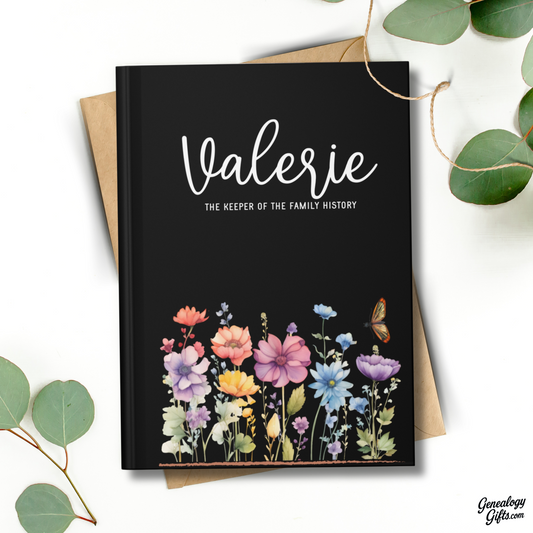 Personalized Wildflower Ancestry Journal