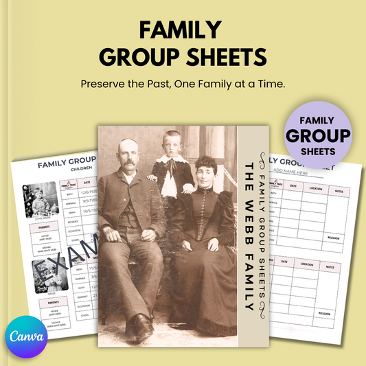 Family Group Sheets for Family History