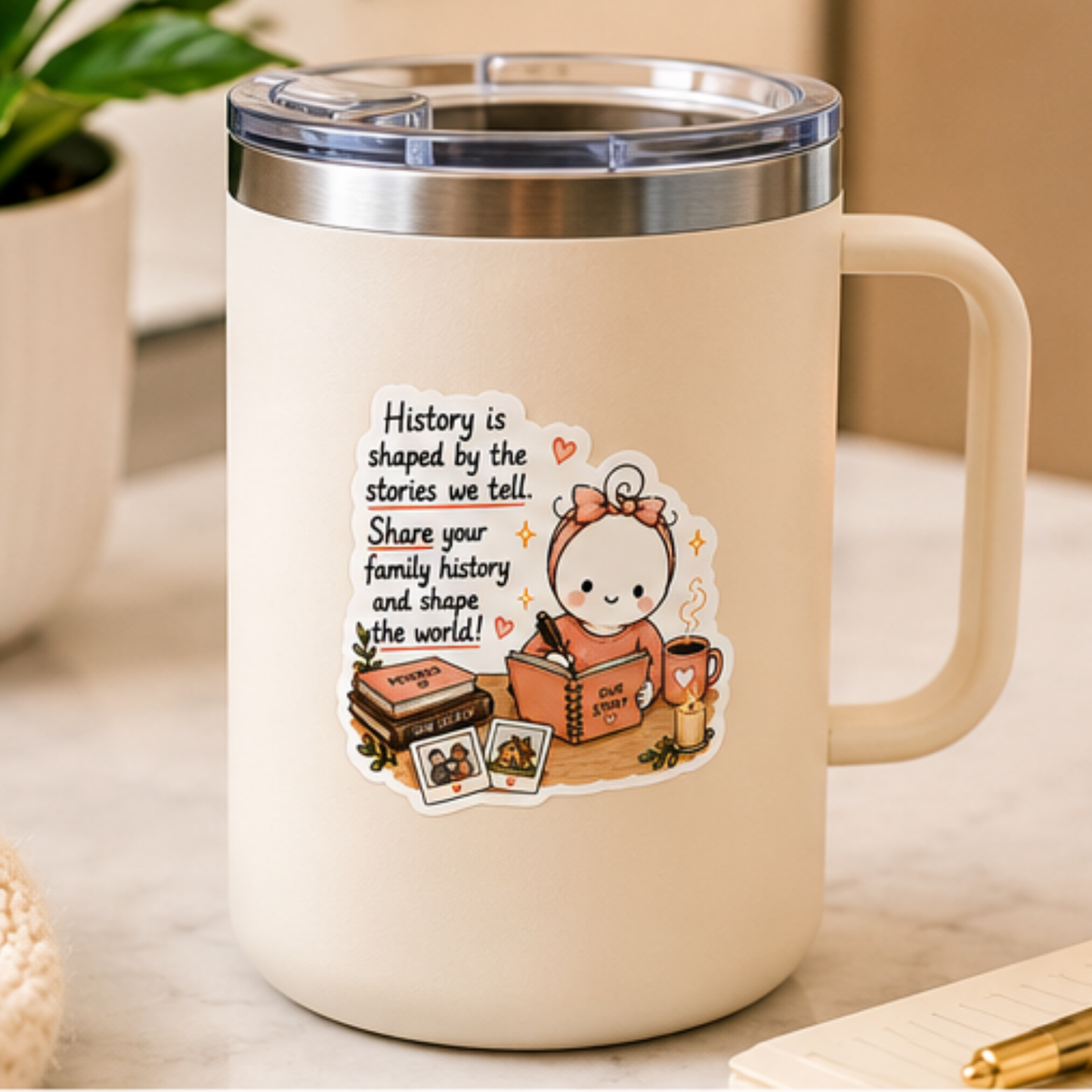 Family History 3 Inch Glossy Sticker
