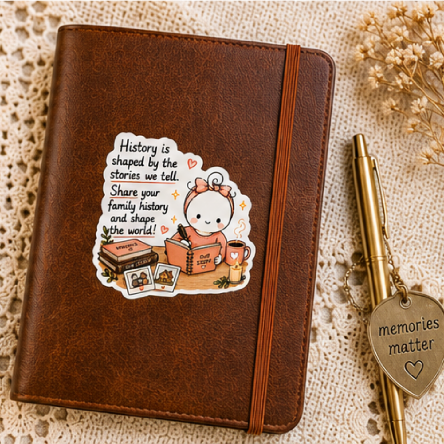 Family History 3 Inch Glossy Sticker