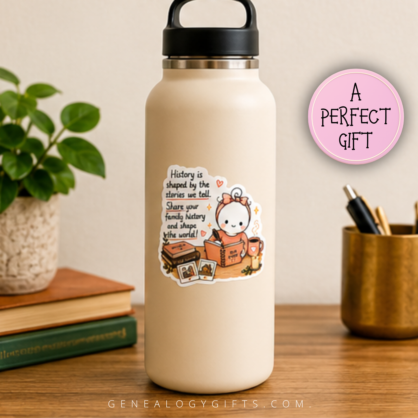 Family History 3 Inch Glossy Sticker