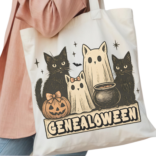 Trick or Treat Genealogy Halloween Tote Bag