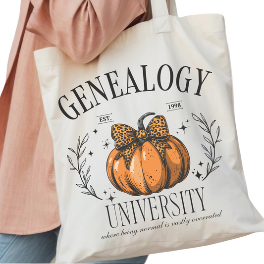 Genealogy University Tote Bag
