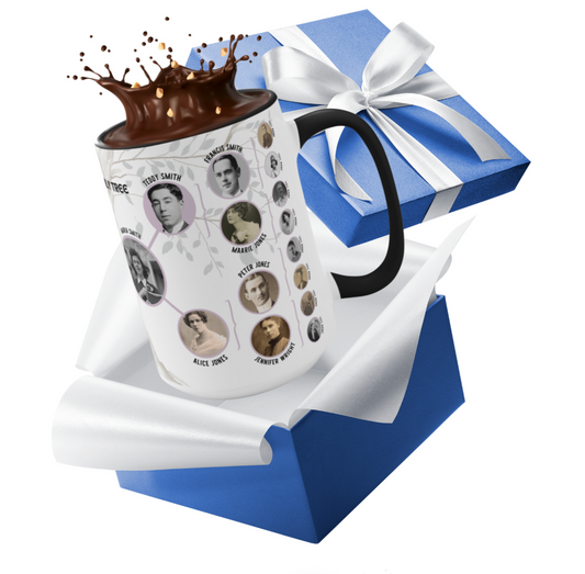 Additional Personalized 4 Generation Family Tree Mug 15oz