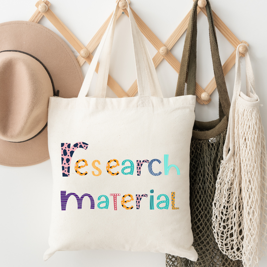 Genealogist Research Material Canvas Tote Bag